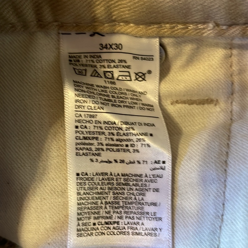 Old Navy 34 waist 30 inseam slim fit washable - Picture 4 of 6